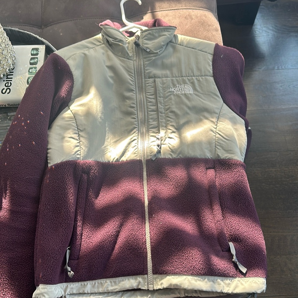 The North Face Denali. Womens. Plum and grey